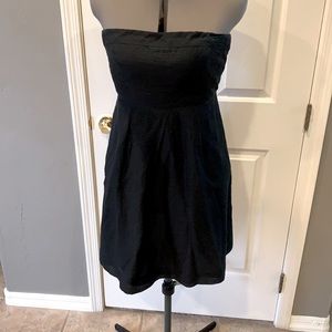 JCrew Black Strapless Dress